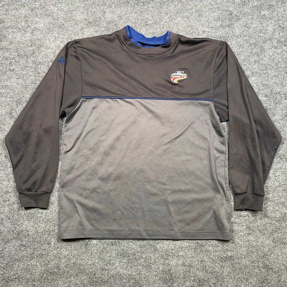 Nike ACG US Snowboard Team Dri-FIT Base Layer Shirt Mens‎ Medium Grey Blue